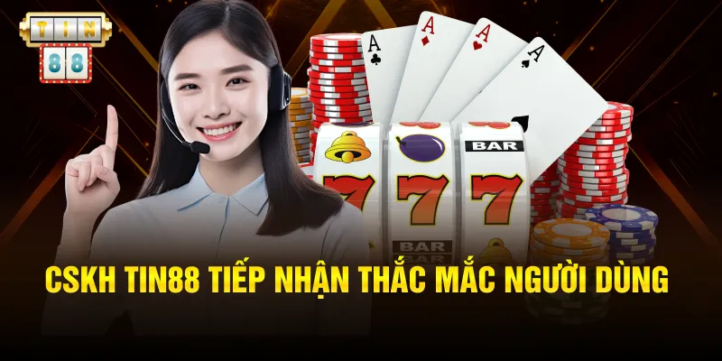 CSKH Tin88 tiếp nhận thắc mắc người dùng
