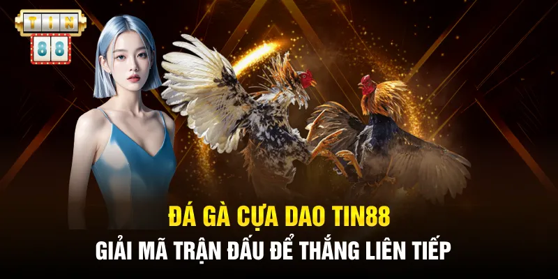 Đá Gà Cựa Dao Tin88: Làm Giàu Từ Trận Đấu Kịch Tính Tột Độ